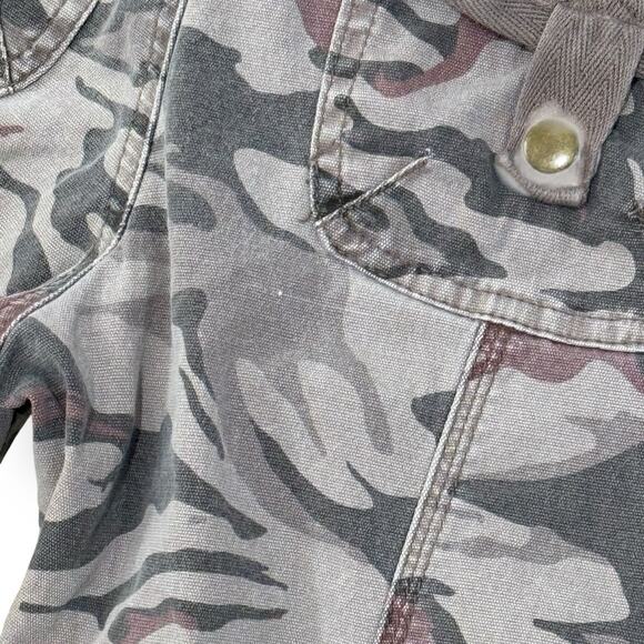 Lei Vintage Y2K Womens Juniors Low Rise Camo Cargo Flare Pants Size 3 Drawstring - Picture 13 of 13